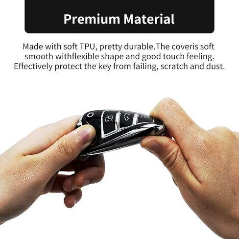 Offcurve for Audi Key Fob ، Premium Soft TPU 360 درجة الحماية الكاملة مفتاح القشرة المتوافقة مع Audi A1 A3 Q7 Q7 R8 A6L TT Off-H-PHILE in Saudi Arabia