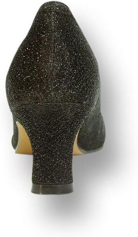 Floral Dolly Women Wide Width Rhinestone Toe Cap Glittery Metallic Pumps in Saudi Arabia