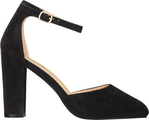 ILLUDE Women's High Block Heels Pumps Pointed Closed Toe Ankle Strap High Heel Pump Shoes in Kuwait