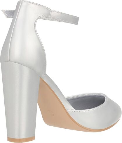 ILLUDE Women's High Block Heels Pumps Pointed Closed Toe Ankle Strap High Heel Pump Shoes in Kuwait