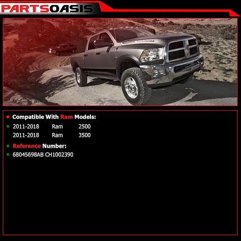 Evan Fischer Bumper for Ram 2500 3500 2011-2018 Front Chrome Steel w/Fog Light Holes w/o parking aid sensor holes Replaces # 68045698AB CH1002390 in Saudi Arabia