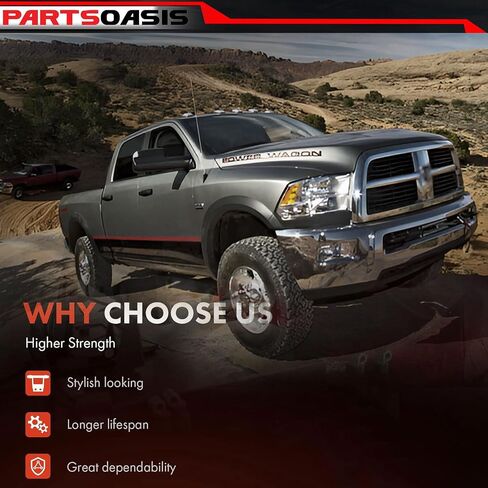Evan Fischer Bumper for Ram 2500 3500 2011-2018 Front Chrome Steel w/Fog Light Holes w/o parking aid sensor holes Replaces # 68045698AB CH1002390 in Saudi Arabia
