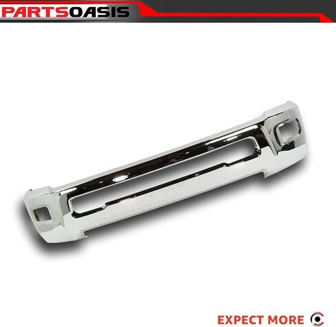 Evan Fischer Bumper for Ram 2500 3500 2011-2018 Front Chrome Steel w/Fog Light Holes w/o parking aid sensor holes Replaces # 68045698AB CH1002390 in Saudi Arabia