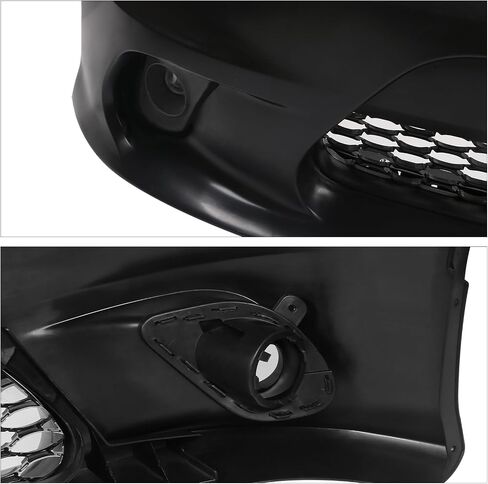 FREEMOTOR802 Front Bumper Conversion Replacement, Compatible with 2015-2023 Dodge Charger (Except Widebody), 19 SRT Hellcat Style Unpainted PP Bumper Assembly Full Set, W/ 19 SRT 392 Style Fog Lights in Saudi Arabia