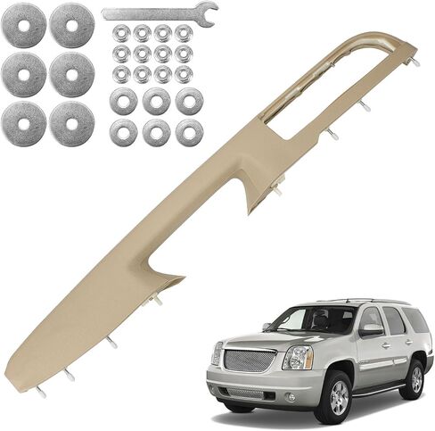 80995 Front-Right Passenger Side Armrest - Repair Compatible with Chevy Silverado Avalanche Tahoe Suburban & GMC Sierra Yukon 2010-2014, Door Release Handle Above Armrest - GM# 84127282 (27In - Tan) in Saudi Arabia