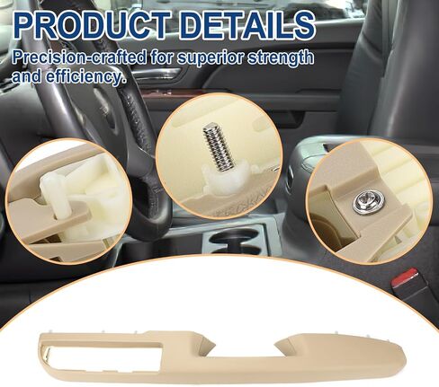 80995 Front-Right Passenger Side Armrest - Repair Compatible with Chevy Silverado Avalanche Tahoe Suburban & GMC Sierra Yukon 2010-2014, Door Release Handle Above Armrest - GM# 84127282 (27In - Tan) in Saudi Arabia