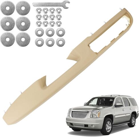 80995 Front-Right Passenger Side Armrest - Repair Compatible with Chevy Silverado Avalanche Tahoe Suburban & GMC Sierra Yukon 2010-2014, Door Release Handle Above Armrest - GM# 84127282 (27In - Tan) in Saudi Arabia