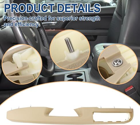 80995 Front-Right Passenger Side Armrest - Repair Compatible with Chevy Silverado Avalanche Tahoe Suburban & GMC Sierra Yukon 2010-2014, Door Release Handle Above Armrest - GM# 84127282 (27In - Tan) in Saudi Arabia