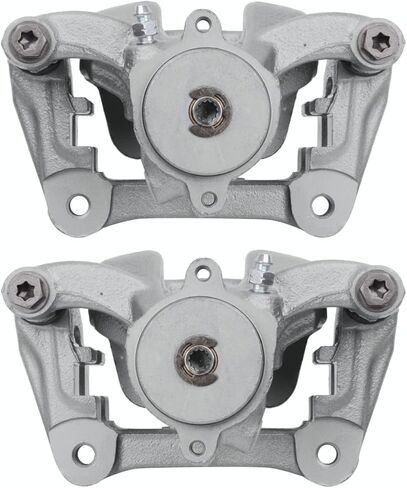 AutoShack Rear Brake Calipers with Bracket Assembly Pair of 2 Driver and Passenger Side Replacement for 2015-23 Jeep Renegade 2017-2020 Compass 2016-2023 Fiat 500X 1.3L 1.4L 2.4L AWD FWD BC6538PR in Saudi Arabia