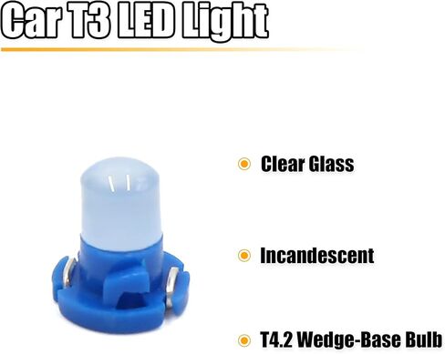 UXCELL 15PCS 12V Blue T4.2 CAR WEDGE LED GAUGE GAUGE LIGH in Saudi Arabia