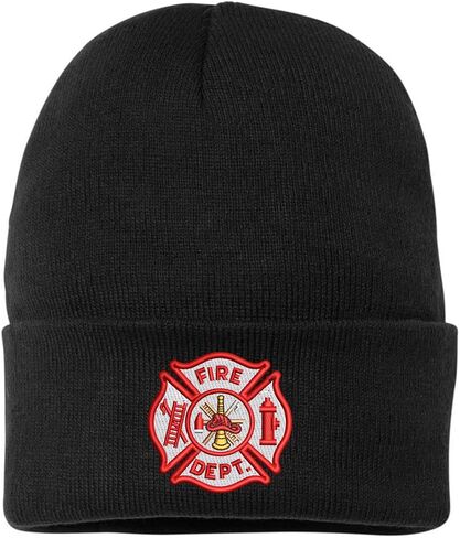 Army Universe Fire Department Beanie Embroidered FIRE DEPT Watch Cap - First Responder Winter Hat in Saudi Arabia