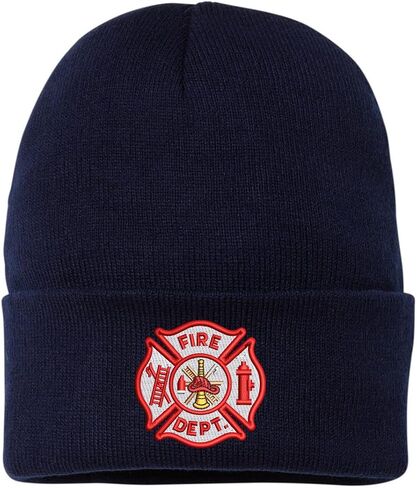 Army Universe Fire Department Beanie Embroidered FIRE DEPT Watch Cap - First Responder Winter Hat in Saudi Arabia