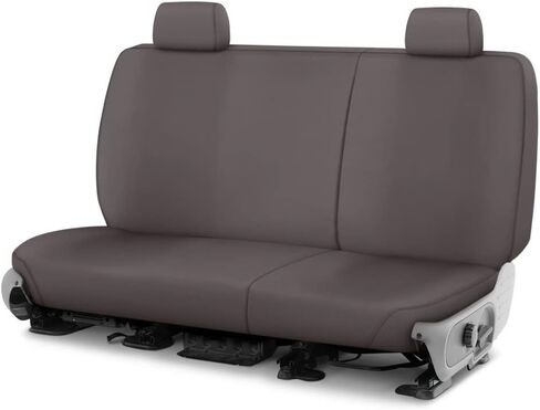 Covercraft Polycotton Seatsaver Custom Seat Cover | يناسب 2011-2016 فورد F-250/F-350 و 2015-2016 F-450/F-550 CREW CAB | الصف الثاني 60/40 مقعد مقعد ، رمادي in Kuwait