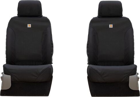 Covercraft Carhartt Super Dux Seatsaver Custom Custom Covers | يناسب 2007-2013 تويوتا التندرا | مقاعد دلو الصف الأول ، Super Dux Black in Kuwait