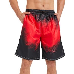 Mens Swim Trunks with Mesh Lining,Quick Dry Big Tall Board Shorts Swimsuit Beach Pants Swimwear Bathing Suits in Saudi Arabia