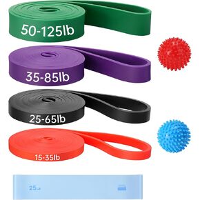 Resistance Bands for Working Out, 6 Packs Exercise Bands, Workout Bands, Pull Up Assistance Bands for Body Stretching Training Physical Therapy Muscle Training for Men & Women in Kuwait