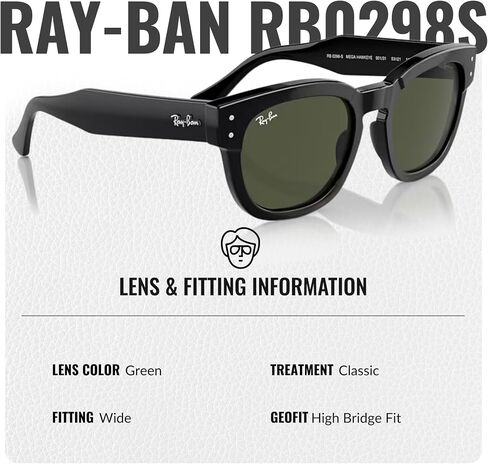 Ray-Ban RB0298S Mega Hawkeye Square Square Shoples مع حزمة مجموعة النظارات الرسمية in Saudi Arabia