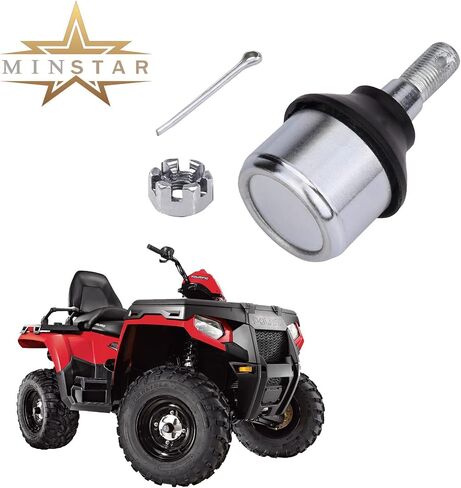 Polaris A-Arm ball joint, Replace #7061130,For polaris Ranger 4x4 400 500 800 Models,Trail boss 330，Sportsman 400 500 600 700，ACE 325 570,Scrambler 500 4x4,Magnum 2x4 4x4 6x6 UTV ATV (White) in Saudi Arabia