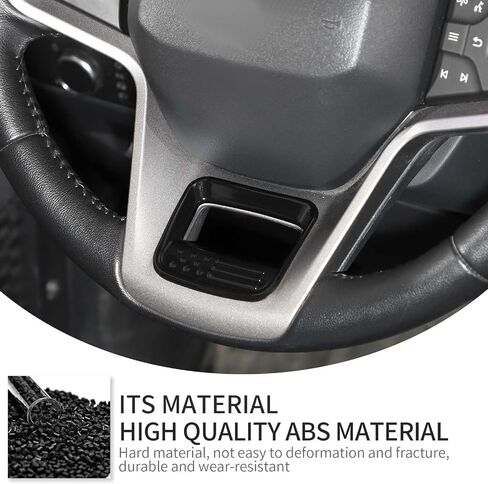 Linskip Steering Wheel Cover for Ford Bronco & Bronco Raptor 2021-2025, Black ABS Material in Saudi Arabia
