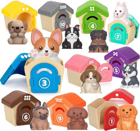 تعلم ألعاب لألعاب الأطفال الصغار الذين يبلغون من العمر 1،2،3 عامًا ، و 20pcs حيوانات مزرعة ألعاب مونتيسوري ، ومطابقة وفرز ألعاب السيارات الرائعة ، وهدية عيد ميلاد عيد الميلاد للبلاد الفتيات الذين تتراوح أعمارهم بين 12 و 18 شهرًا in Kuwait