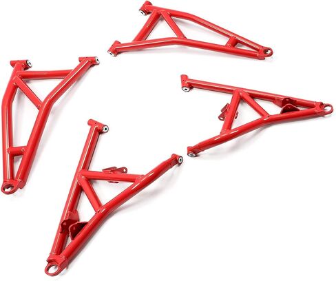 HECASA الأمامي العلوي والسفلي A-arms متوافق مع 2014+ Polaris RZR XP 1000/4 1000 A الأسلحة قضبان عالية التخليص الصلب الأسود in Kuwait