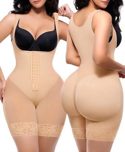 Shapellx fajas colombianas للسيدات للنساء التحكم في البطن post partum faja body body Shaper بعقب رفع مع السوستة المنشعب in Kuwait