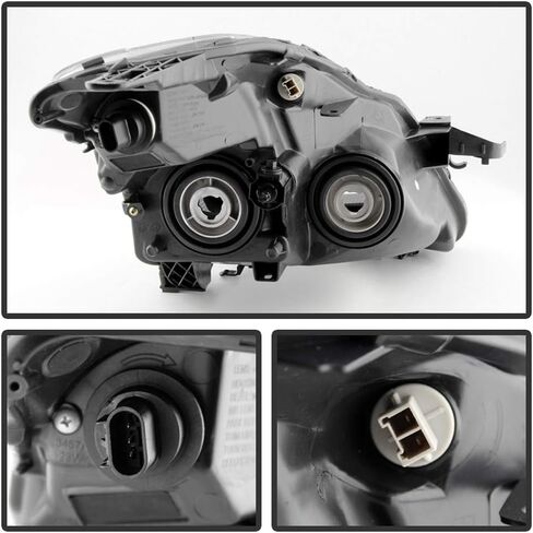 ACANII - For 2008 2009 Nissan Altima 2-Door Coupe Halogen Type Headlights Headlamps Replacement Driver + Passenger Side in Saudi Arabia