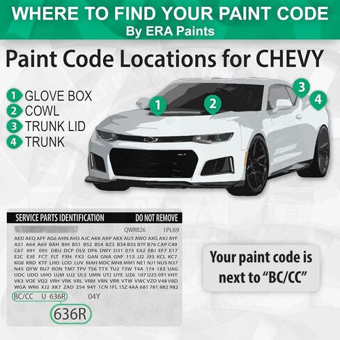 Era Paints WA926L - Silver Birch Metallic لـ Chevrolet Match Match Automotive Touch Up Paint - مجموعة أساسية in Kuwait