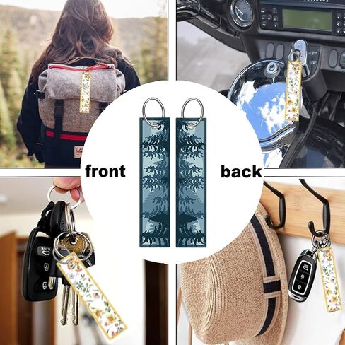 1pcs Mountain License Plate Frame for Women,Natural Pine Forest Mountain Horizon Landscape car Decorative tag Frames Girly,Blue Botanical License Plate Cover Holder for Vehicle with car Keychain tag in Saudi Arabia