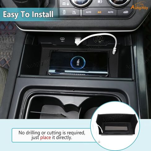Aunginsy Center Center Console Tranizer Tranizer متوافق مع Land Rover Defender 90/110/130 2020-2024 Concentral Front Gear Storing Box Container ABS in Saudi Arabia