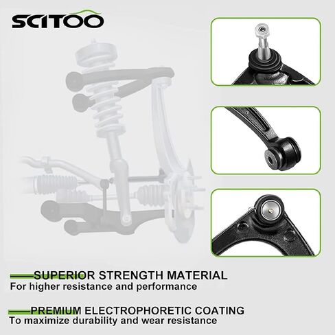 مجموعة Scitoo 6pcs التعليق الأمامية اليسرى اليسرى ROD ROD END Inner TIE ROD END FIT لـ ACURA MDX 2014-2020 لـ Honda Passport 2019-2022 PILOT 2016-2022 RIDGELINE 2017-2022 ES801204 ES801205 EV801341 in Saudi Arabia