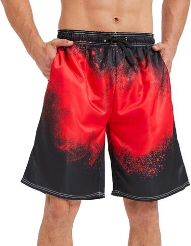 Mens Swim Trunks with Mesh Lining,Quick Dry Big Tall Board Shorts Swimsuit Beach Pants Swimwear Bathing Suits in Saudi Arabia