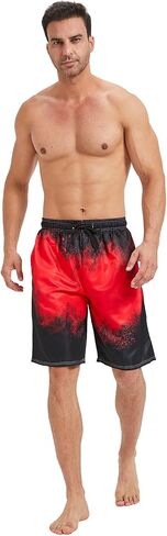 Mens Swim Trunks with Mesh Lining,Quick Dry Big Tall Board Shorts Swimsuit Beach Pants Swimwear Bathing Suits in Saudi Arabia