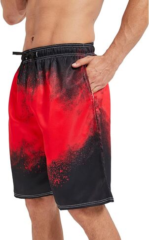 Mens Swim Trunks with Mesh Lining,Quick Dry Big Tall Board Shorts Swimsuit Beach Pants Swimwear Bathing Suits in Saudi Arabia