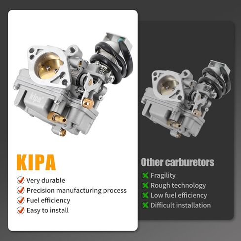 KIPA Carburetor Assembly Kit for Yamaha Outboard Engine All 4 Stroke 20HP 25HP BOAT MOTOR 65W-14901-10 65W-14901-11 65W-14901-12 65W14901 in Saudi Arabia