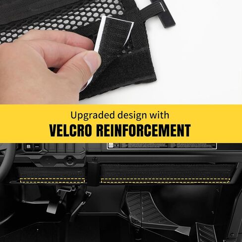 2PCS Dash Storage Nets for Can-Am Defender & Defender MAX HD5 HD7 HD8 HD9 HD10 (2017-2023), UTV Dashboard Organizer Nets, OE# 715003129, Defender Storage Upgrade Accessory in Saudi Arabia