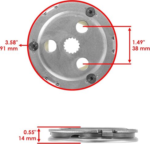 Caltric Starter Clutch Sprag Compatible with Polaris Scrambler Sportsman Predator 90 01-06 0450176 in Saudi Arabia