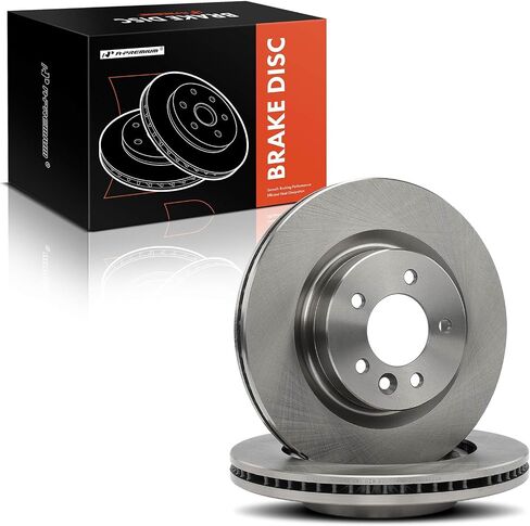A-Premium 13.26 inch (337mm) Front Vented Disc Brake Rotors Compatible with Select Land Rover Models - Range Rover Sport 2006-2009, LR3 2005-2009, 4.2L 4.4L, 2-PC Set in Saudi Arabia