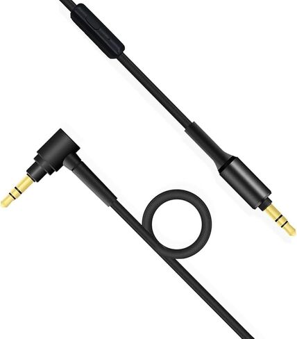 كابل صوت بديل متوافق مع سماعات الرأس اللاسلكية Sony wh-1000XM4 WH-1000XM5 WH-1000XM3 WH-CH720n WH-XB910N WH-H900N WH-CH510 WH-CH-710N CH-700N MDR-100ABN MDR-10R (150 سم، أسود) in Saudi Arabia