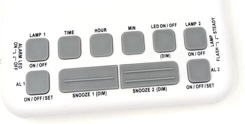 Futuristic 2 Silent Alarm Clock with Bright Flashing LED Lights for Deaf, Hard of Hearing, Heavy Sleepers | Dual Alarms, Built-in USB Chargers | Wake Up Gently in Saudi Arabia