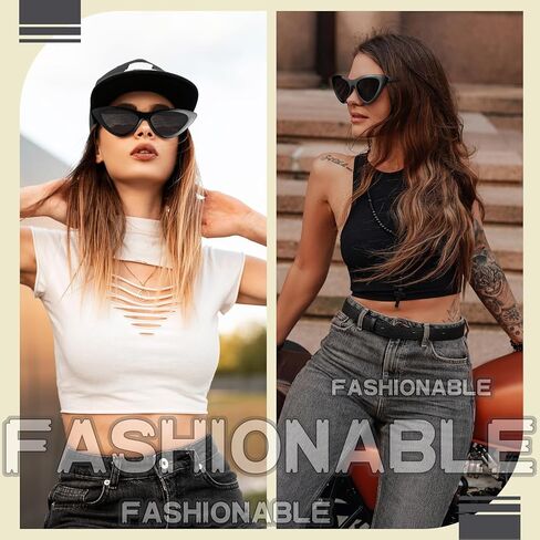 12 زوجًا من 80 عامًا ، Cat Eyber Visor Sunglasses Cat Eye Shield Glasses Excedsories for Women Men Men Style Costume Cosplay in Saudi Arabia