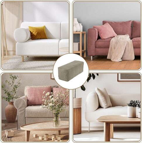 uxcell 2pcs Couch Arm Covers, Armchair Sofa Arm Covers with Twist Pin, Anti-Slip Furniture Protector Slipcovers for Chairs/Sofas, Matcha Green in Saudi Arabia