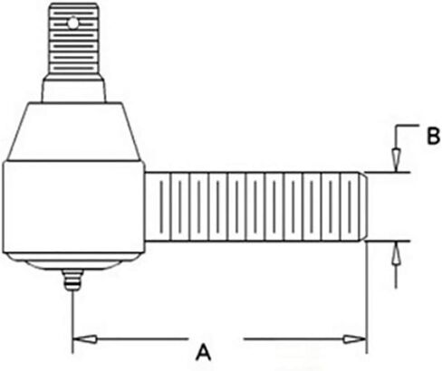 RAParts Tie Rod End Fits Case 580C 580D 480E 580SE 580SD 480LL 585E 584E 586E 584D 585D 58... in Saudi Arabia