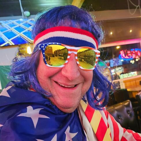 Eyegla Bulk American Sunglasses USA Flag Sunglasses Classic Patriotic Sunglasses 4th of July Party Supplies in Kuwait