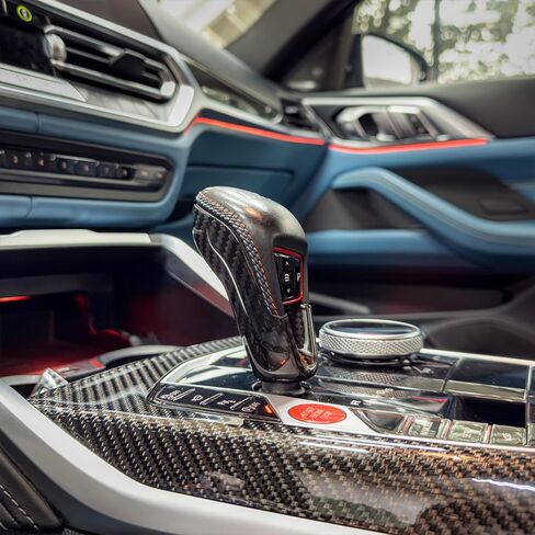 غطاء رافعة ألياف الكربون الجاف لـ BMW M3 G80 / M4 G82 / M2 G87 ، لوحة تقليم مقاومة للخدش ، متوافقة مع 2021+ G8x الملحقات الداخلية in Kuwait
