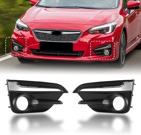 GearUp Pair Fog Light Cover Bezel for Impreza 2017 2018 2019 Left and Right Side 57731FL040, SU1039113, 57731FL050, SU1038113 in Saudi Arabia