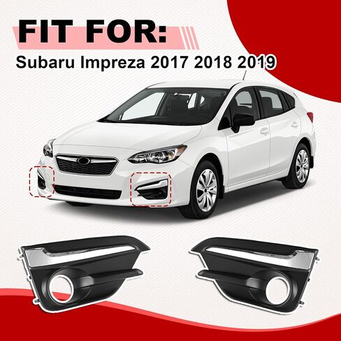 GearUp Pair Fog Light Cover Bezel for Impreza 2017 2018 2019 Left and Right Side 57731FL040, SU1039113, 57731FL050, SU1038113 in Saudi Arabia