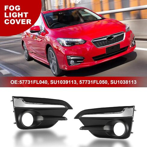 GearUp Pair Fog Light Cover Bezel for Impreza 2017 2018 2019 Left and Right Side 57731FL040, SU1039113, 57731FL050, SU1038113 in Saudi Arabia