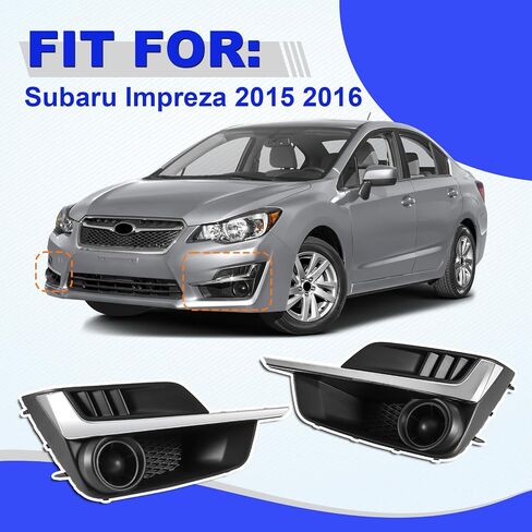 GearUp Pair Fog Light Cover Bezel for Impreza 2017 2018 2019 Left and Right Side 57731FL040, SU1039113, 57731FL050, SU1038113 in Saudi Arabia