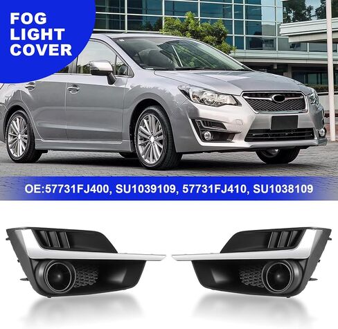 GearUp Pair Fog Light Cover Bezel for Impreza 2017 2018 2019 Left and Right Side 57731FL040, SU1039113, 57731FL050, SU1038113 in Saudi Arabia